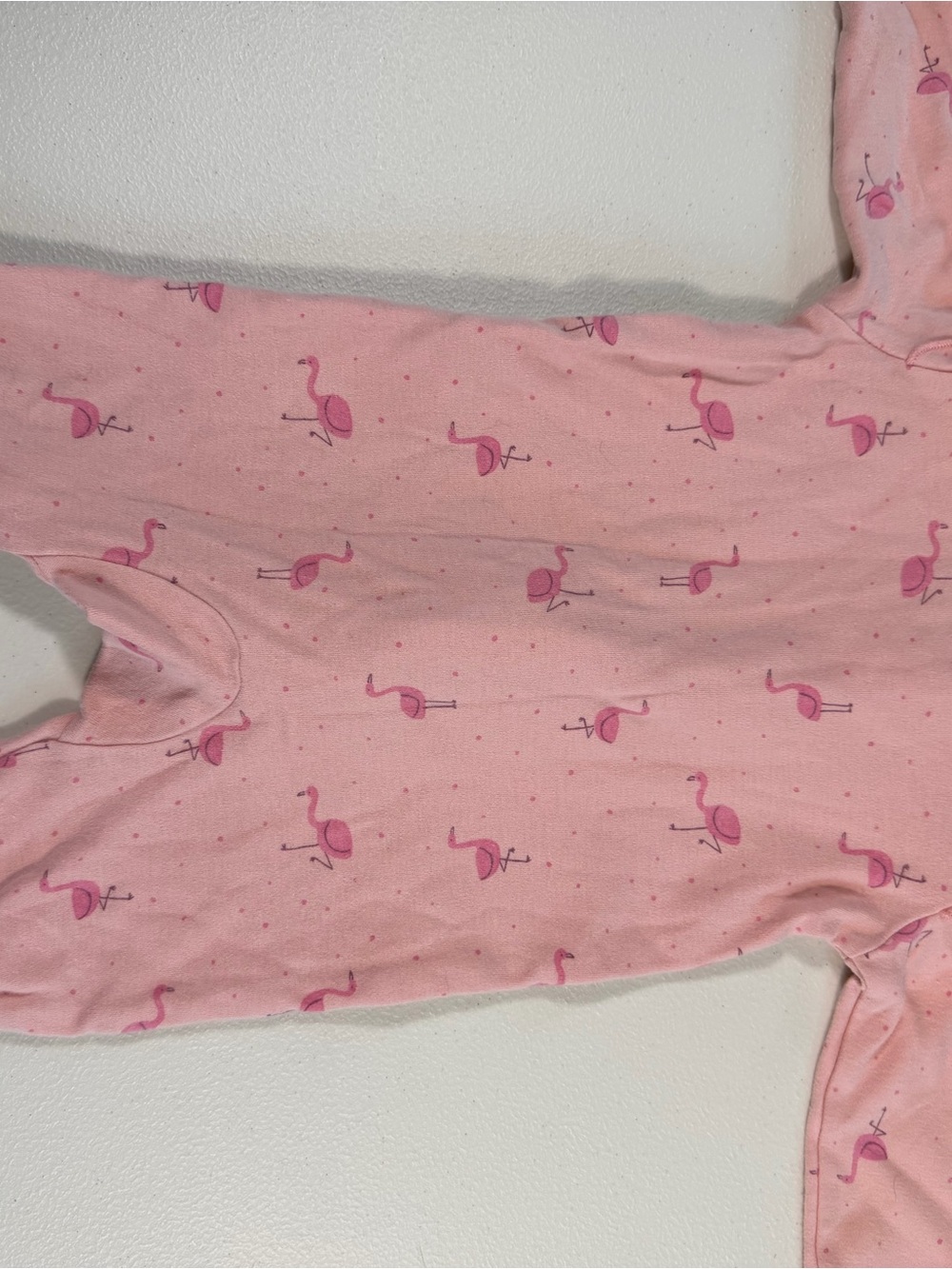 Carter’s Just One You 6M Pink Flamingo Footed Sleeper Pajamas - Picture 3 of 4